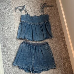 Vestique 2 piece denim outfit